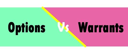 difference between stock options and stock warrants