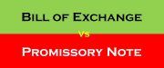 Bill of exchange and promissory note