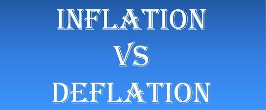 difference between inflation and deflation