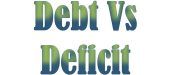 debt vs deficit