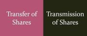transfer vs transmission of shares