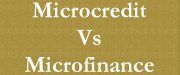 microcredit vs microfinance