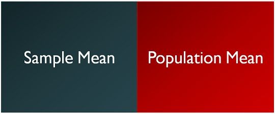 Difference Between Population Mean And Mean