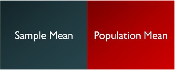 How To Find The Sample Mean And Population Mean