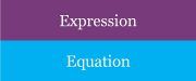 expression vs equation