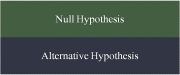 null and alternative hypothesis two tailed test