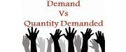 demand vs quantity demanded