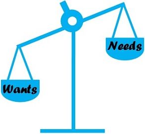 needs vs wants between difference human economics list chart comparison differences search science keydifferences