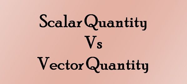 Scalar quantity examples