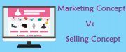 marketing-vs-selling concept