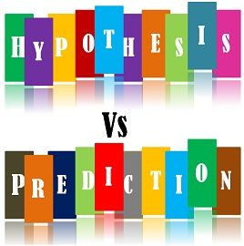 hypothese vs voorspelling