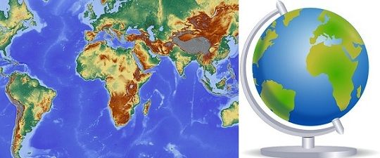 How Is A Map Different From A Globe - Selle Danielle