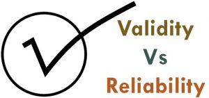 validity accuracy and reliability