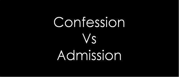 admission and confession notes