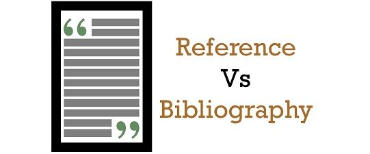 Difference between bibliography and shop reference list