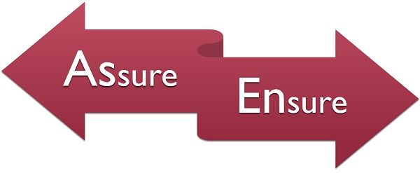 assure vs ensure