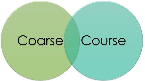 coarse vs course