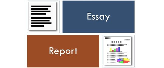 differences between report and an essay