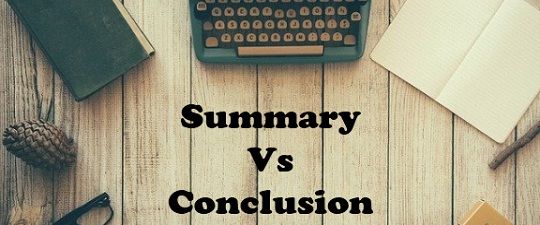 summary vs conclusion in research